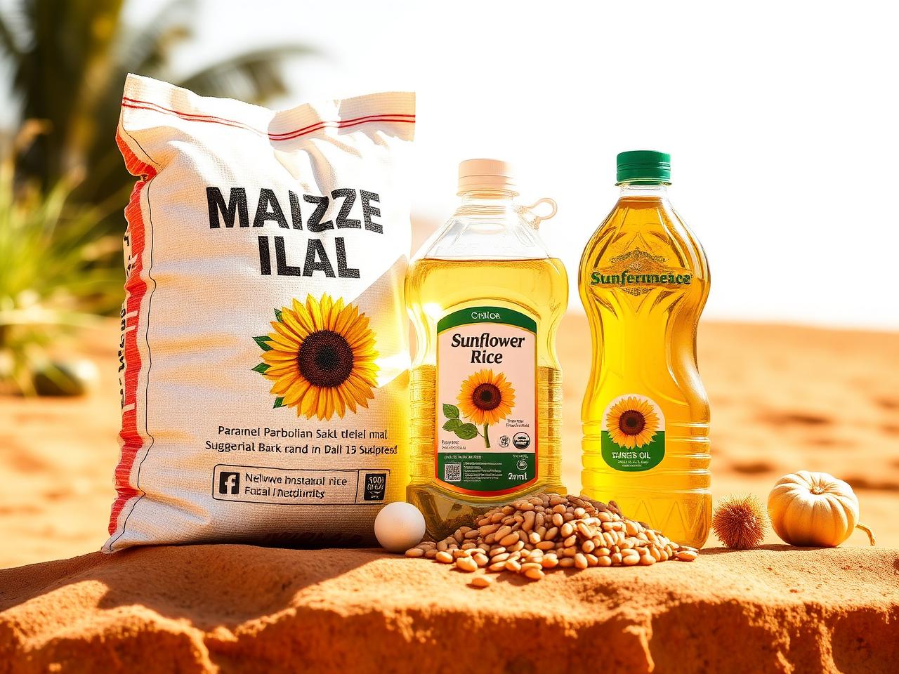 Dairy produce delivery on warm sandstone